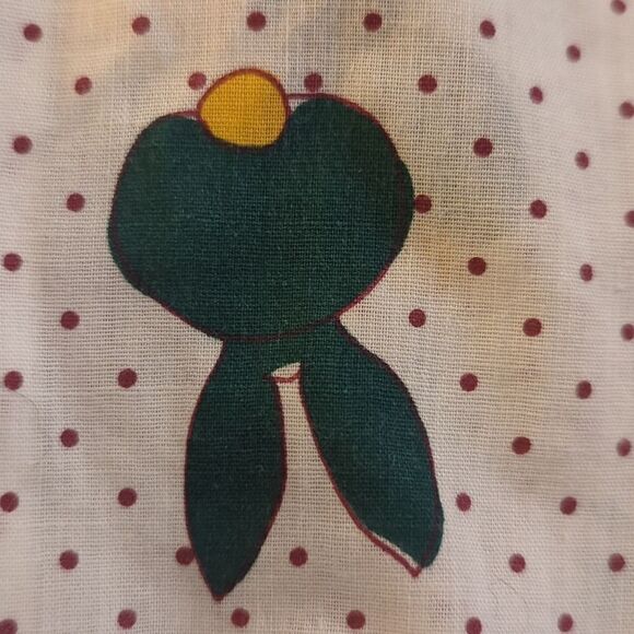 Kids 70s vintage polka dot & bunny button up top - Picture 5 of 6